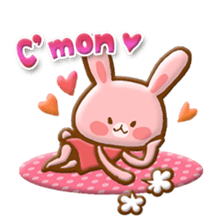 Rabbit & Bear relief sticker (Eng ver.) sticker #8095270