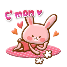 Rabbit & Bear relief sticker (Eng ver.) sticker #8095270