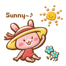 Rabbit & Bear relief sticker (Eng ver.) sticker #8095274