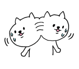 Cat of twins sticker #8096665