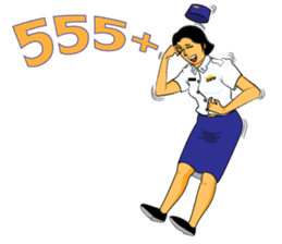 Lady air force sticker #8097398