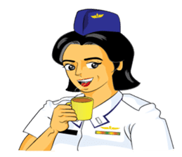 Lady air force sticker #8097401