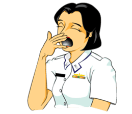 Lady air force sticker #8097402