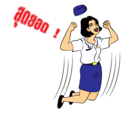 Lady air force sticker #8097409