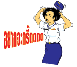 Lady air force sticker #8097416