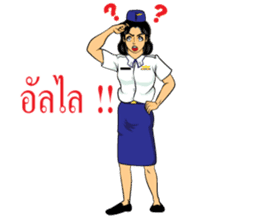 Lady air force sticker #8097417