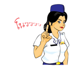 Lady air force sticker #8097420