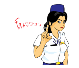 Lady air force sticker #8097420