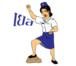 Lady air force sticker #8097422