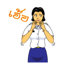 Lady air force sticker #8097424