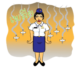 Lady air force sticker #8097425