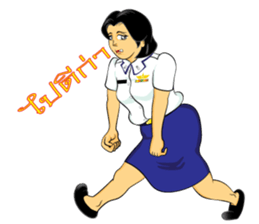 Lady air force sticker #8097428