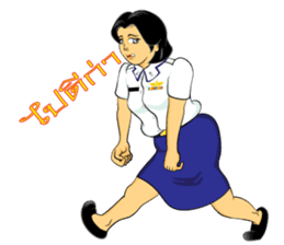 Lady air force sticker #8097428