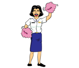 Lady air force sticker #8097431