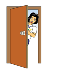 Lady air force sticker #8097432