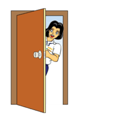 Lady air force sticker #8097432