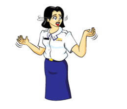 Lady air force sticker #8097433