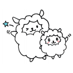 Parent-child sheep Parenting Hen