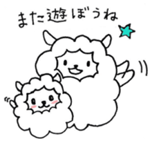 Parent-child sheep Parenting Hen sticker #8097677