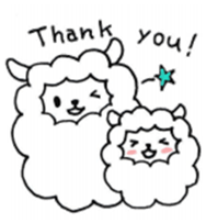 Parent-child sheep Parenting Hen sticker #8097685