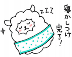 Parent-child sheep Parenting Hen sticker #8097689