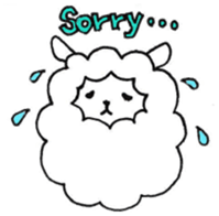 Parent-child sheep Parenting Hen sticker #8097691