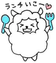 Parent-child sheep Parenting Hen sticker #8097692