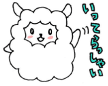 Parent-child sheep Parenting Hen sticker #8097693