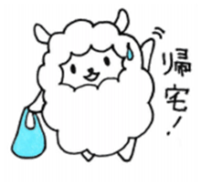 Parent-child sheep Parenting Hen sticker #8097705