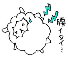 Parent-child sheep Parenting Hen sticker #8097708