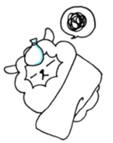 Parent-child sheep Parenting Hen sticker #8097711