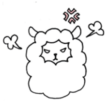 Parent-child sheep Parenting Hen sticker #8097712