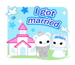 Happy Wedding -English- sticker #8098517