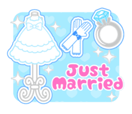 Happy Wedding -English- sticker #8098549