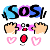 colorful pop emoticon sticker #8098921