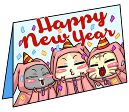CatRabbit : New Year sticker #8099242