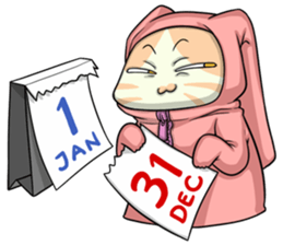 CatRabbit : New Year sticker #8099253