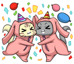 CatRabbit : New Year sticker #8099259