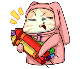 CatRabbit : New Year sticker #8099263