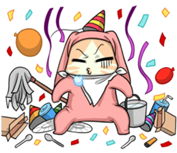 CatRabbit : New Year sticker #8099273