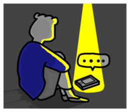 Working Polar bear in Roppongi Ver.2 sticker #8099490