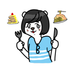 Working Polar bear in Roppongi Ver.2 sticker #8099497