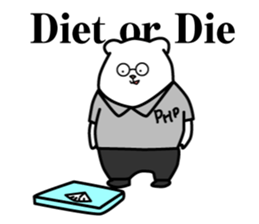 Working Polar bear in Roppongi Ver.2 sticker #8099515