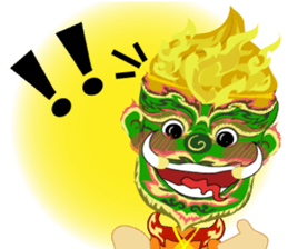 Lai Kanok Cartoon thai V.giant Eng sticker #8099960