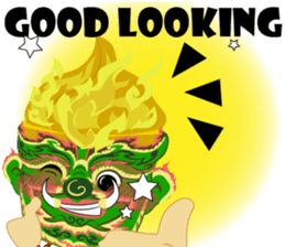 Lai Kanok Cartoon thai V.giant Eng sticker #8099961