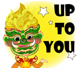 Lai Kanok Cartoon thai V.giant Eng sticker #8099963