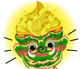 Lai Kanok Cartoon thai V.giant Eng sticker #8099974