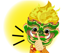 Lai Kanok Cartoon thai V.giant Eng sticker #8099976