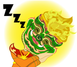 Lai Kanok Cartoon thai V.giant Eng sticker #8099988