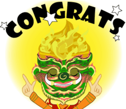 Lai Kanok Cartoon thai V.giant Eng sticker #8099991